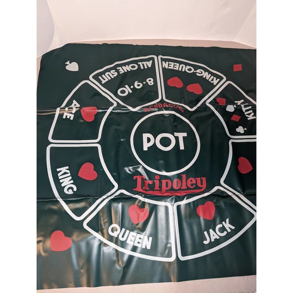 Vintage 1960 Cadaco Ellis Deluxe Edition Tripoley The Game Kings Queens Box Mat - Picture 2 of 10